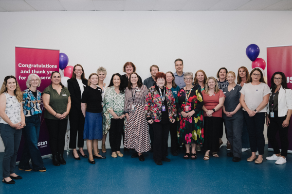 CEO Jodie with 30 years of service recipients